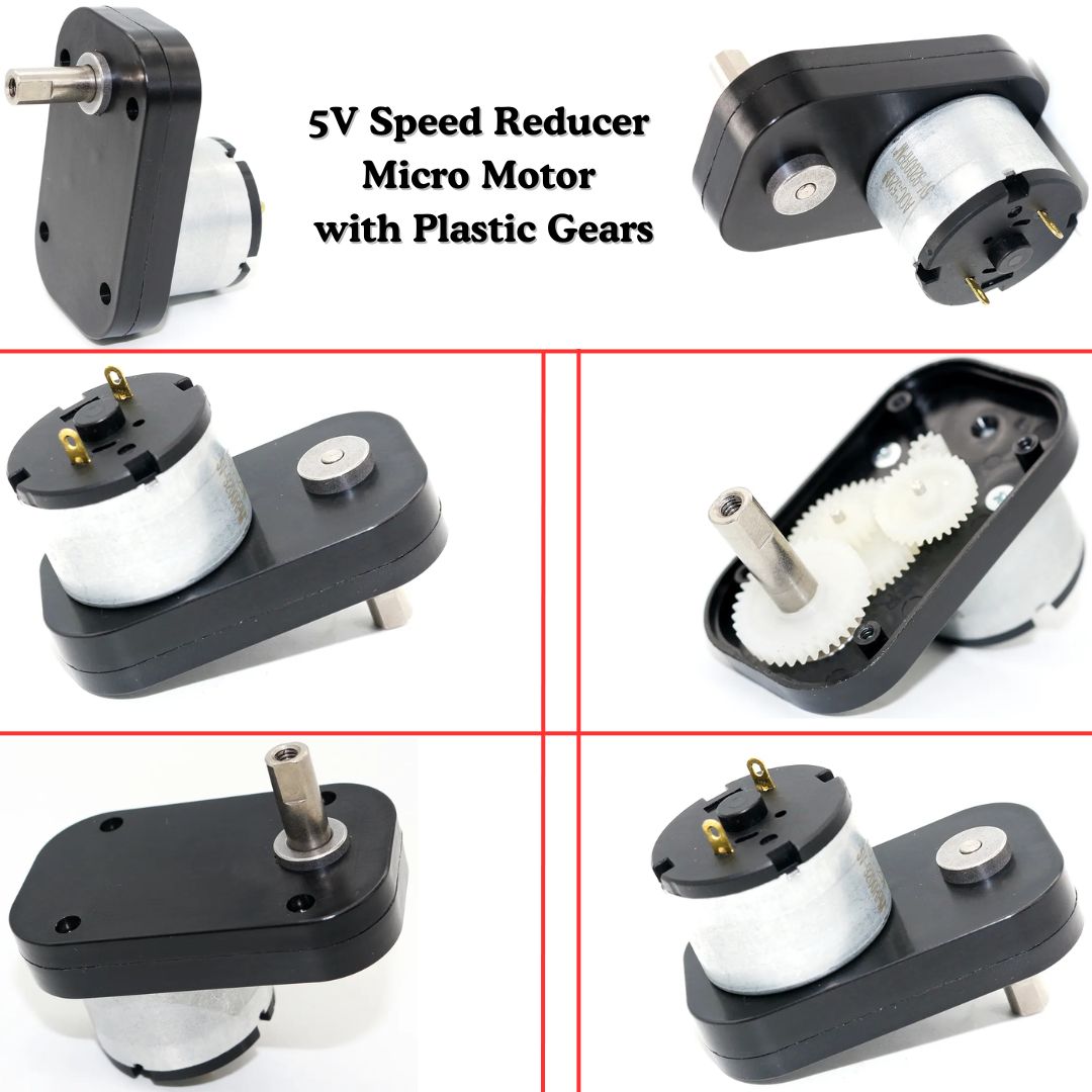 5V Speed Reducer Micro Motor with Plastic Gears