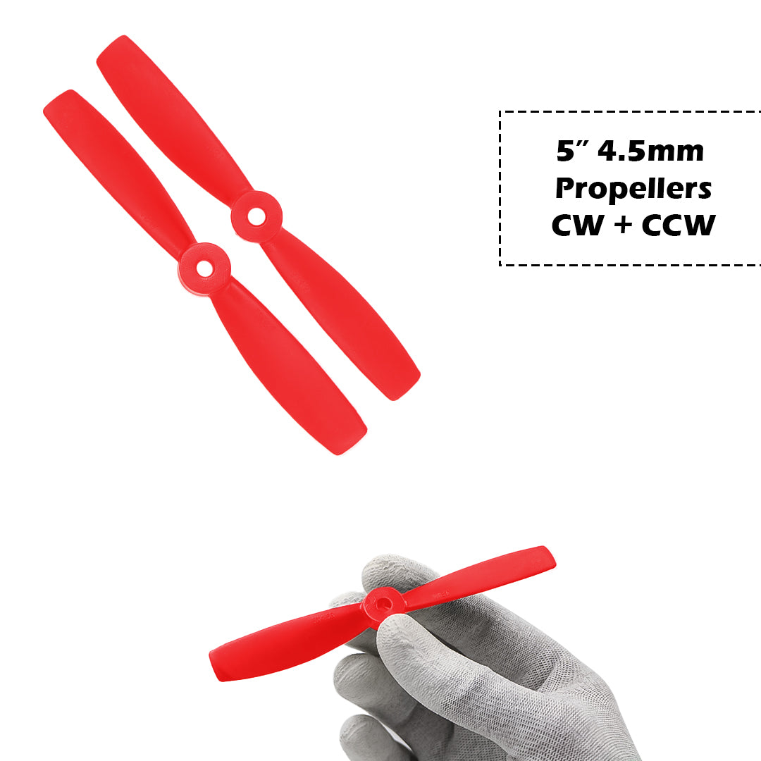 2-Blades 4.5mm Propellers For Drone/Quadcopters CW + CCW (1-Pair)