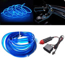 5M EL Wire Neon LED Strip Panel Gap String Glowing Rope for Cars
