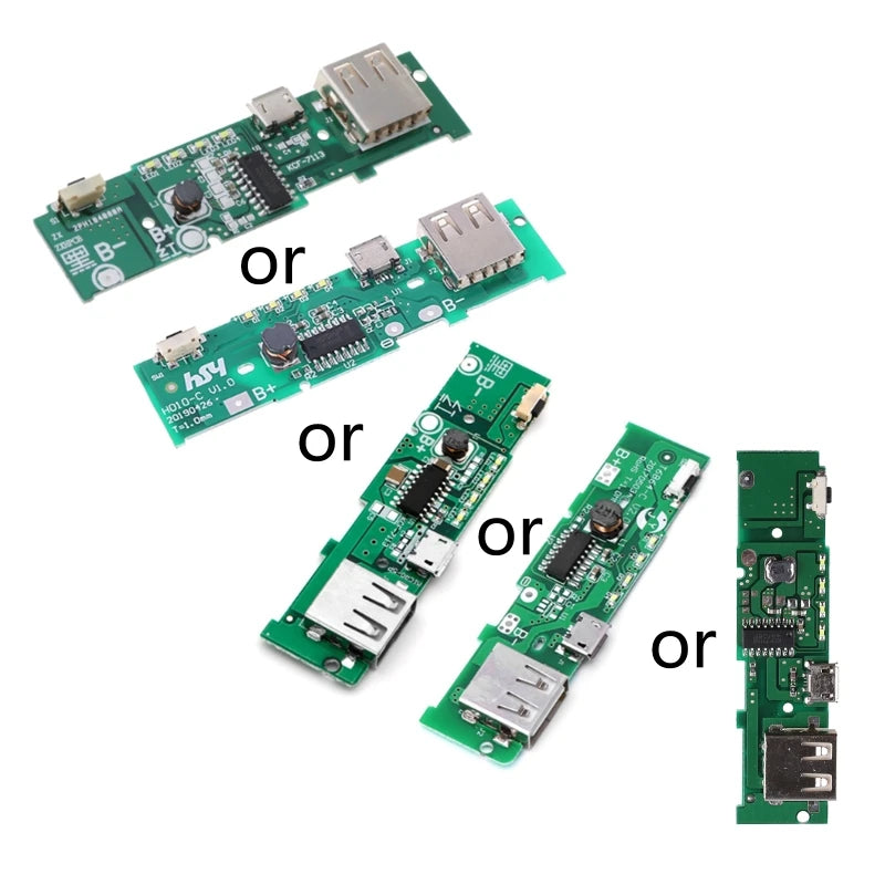 5-Volt 1-Amp USB-A + Micro-USB 4-LEDs Power Bank Charging Module