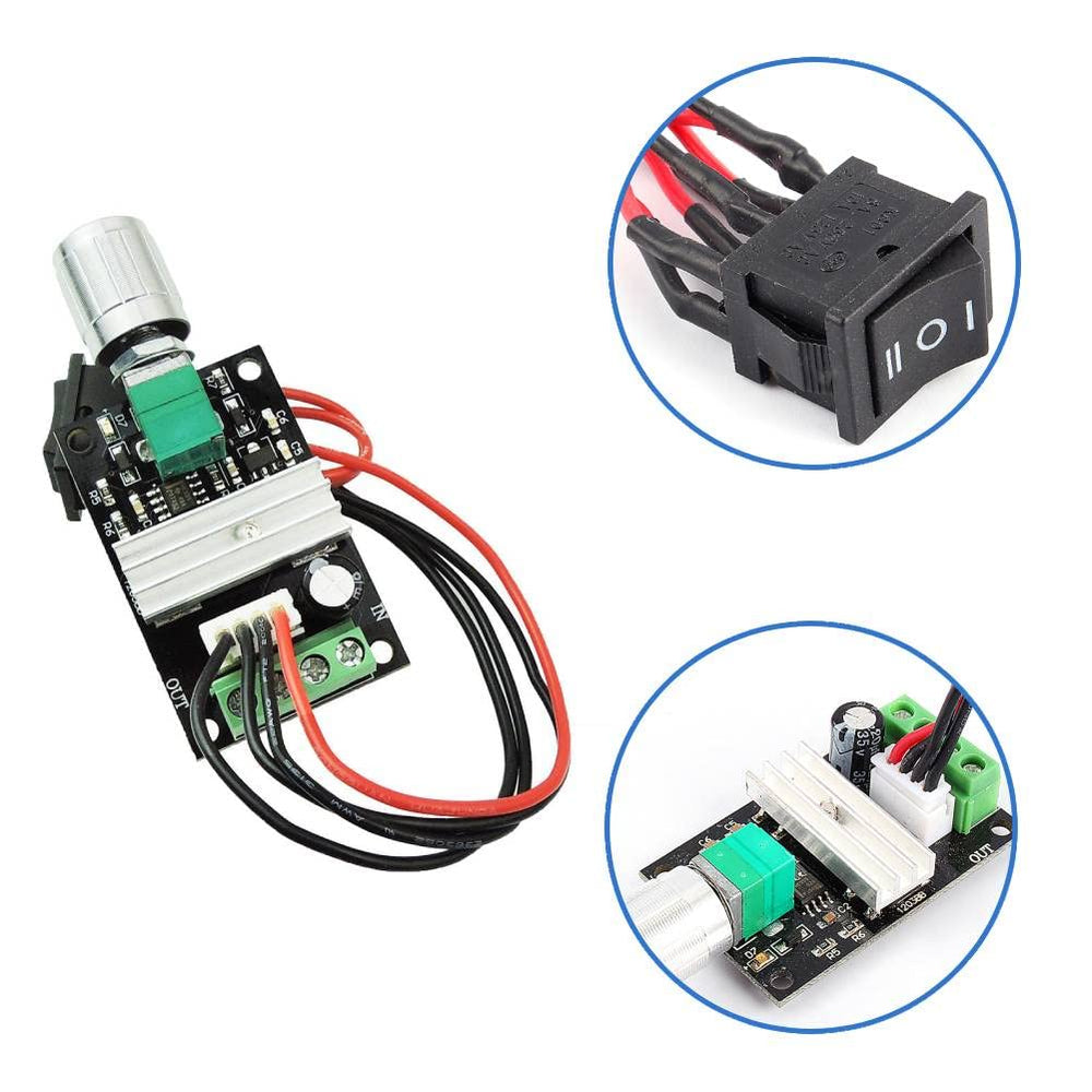 [Type 2] 1203BB DC 6V-28V 6V 12V 24V 3A PWM DC Motor Speed Controller