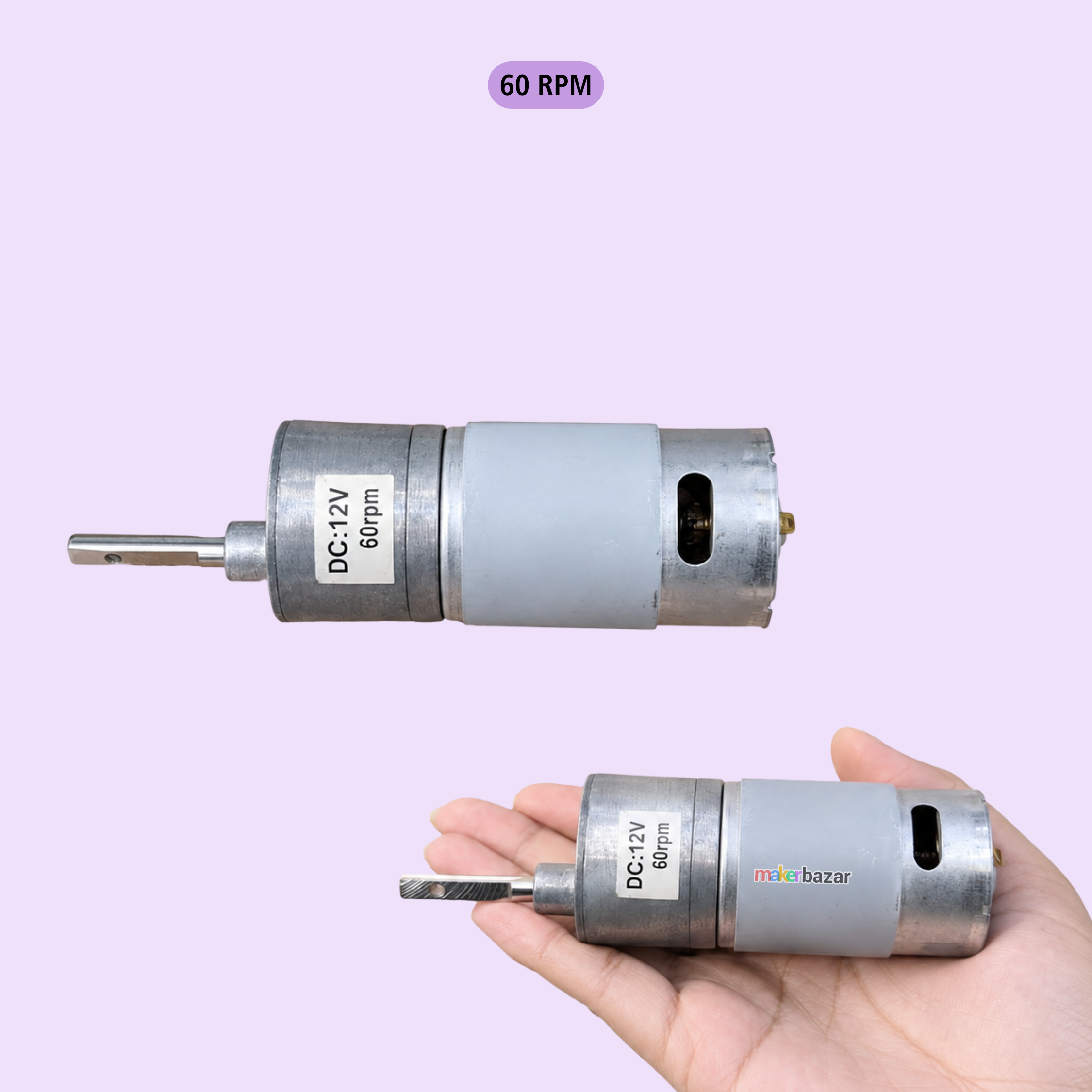 High Torque 555 DC Electric Gear Motor