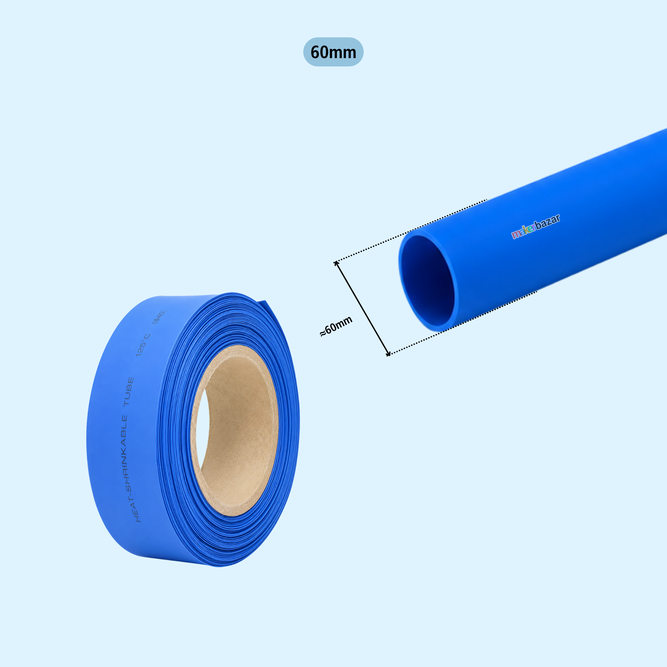 Blue Heat Shrink Sleeve Tube For Wire Protection