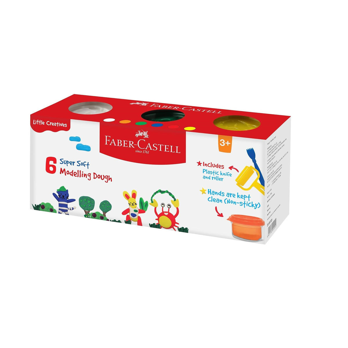 Faber-Castell Little Creatives Modelling Dough Pack of 6