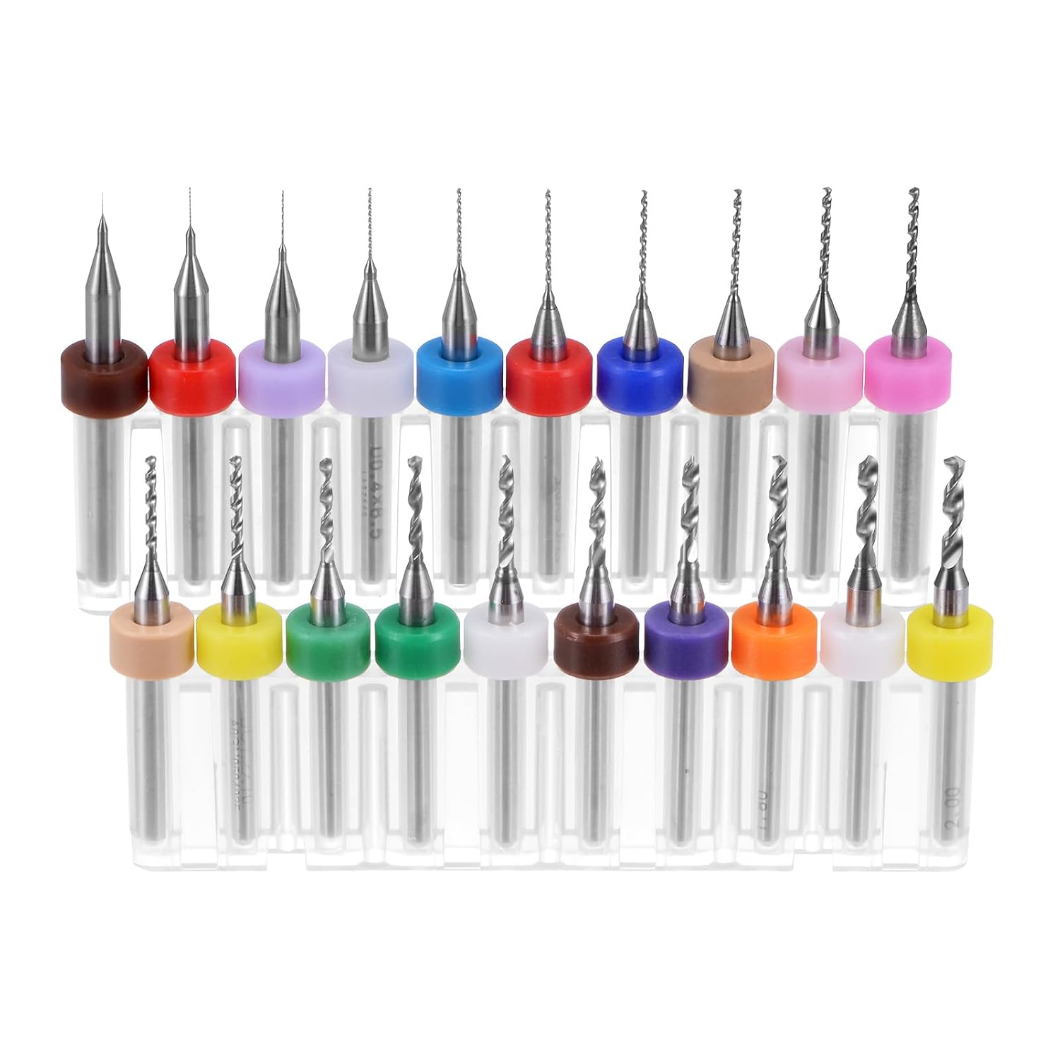 10pcs PCB Drill Bits 1/8" Shank Tungsten Carbide Rotary Tool