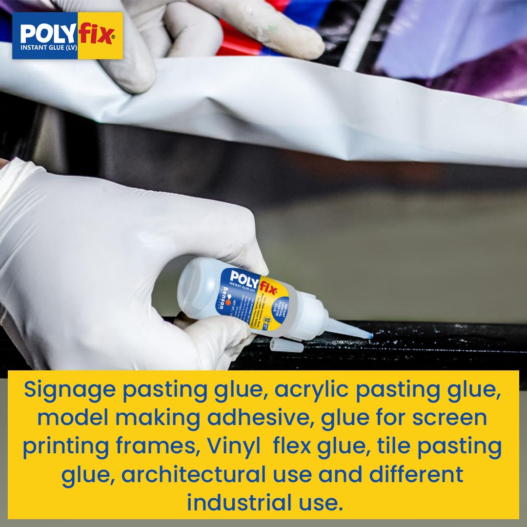 POLYfix Low Viscosity Glue For Acrylic Pasting Flex Bonding