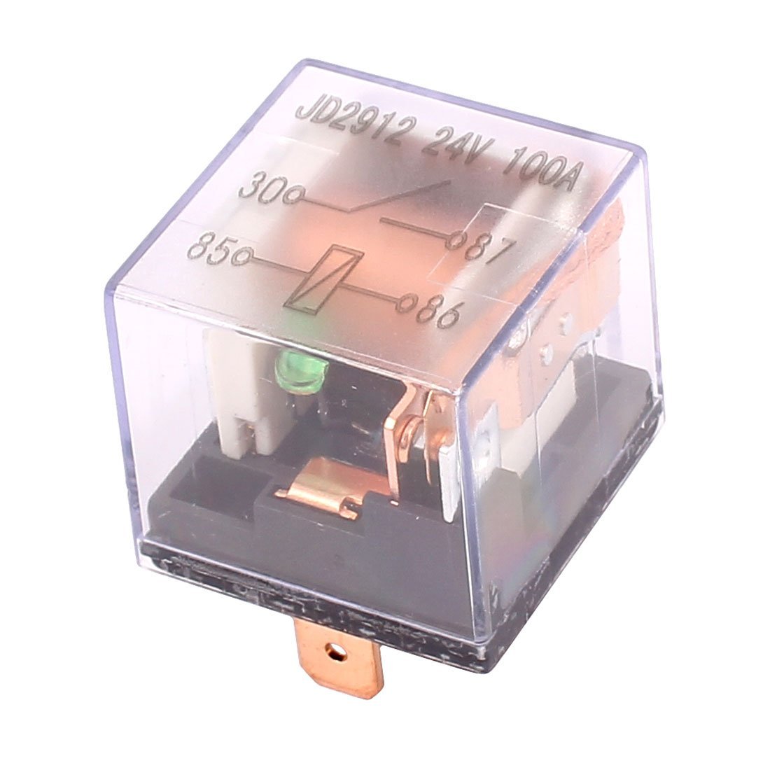 100A SPDT Waterproof Automotive Power Relay Transparent Shell