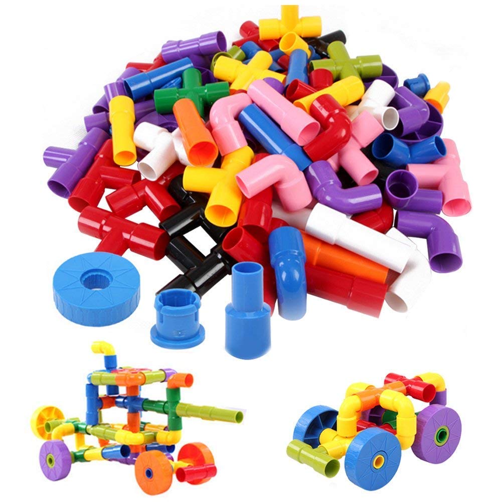 75pcs Plastic Pipe Building Block Set