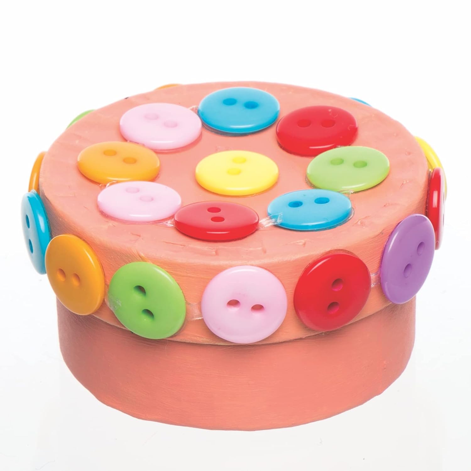 55pcs Assorted Self-Adhesive Buttons Sheet for DIY