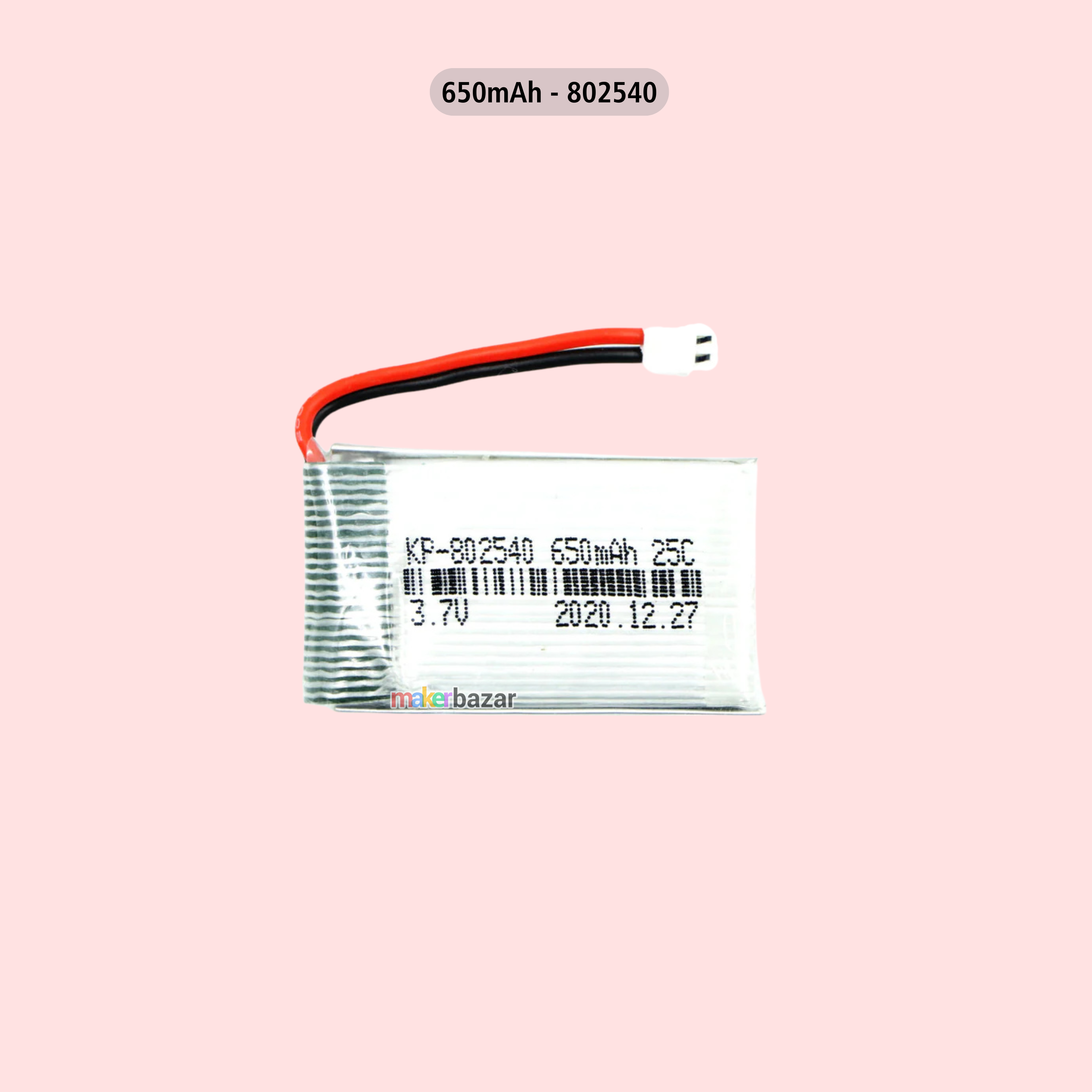 KP: Drone LiPo Batteries 3.7V Rechargeable Battery for Mini RC Aircraft, Quadcopters