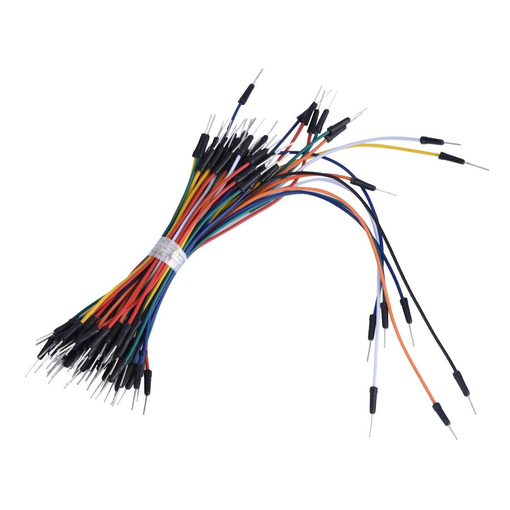 65Pcs Male To Male Multicolored Breadboard Jumper Wires for Circuit Board