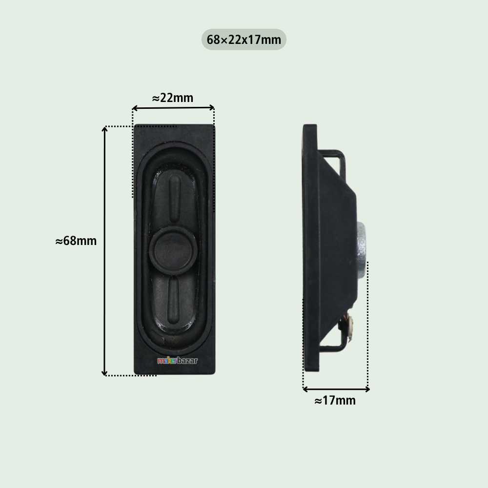 6Ω 12W LED/LCD/OLED Laptop & TV Speaker Pair [Refurbished]