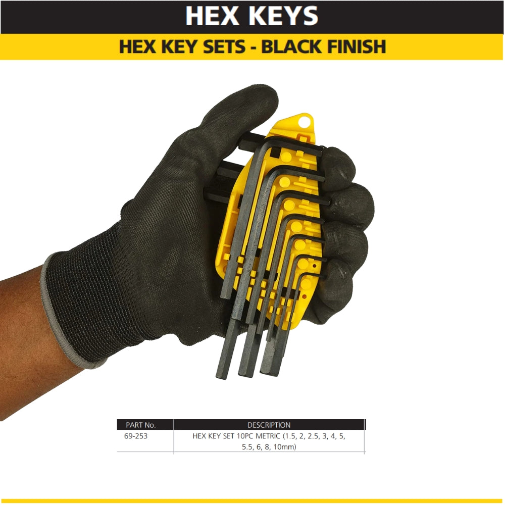 Stanley: Allen Hex Key Set - Black Finish