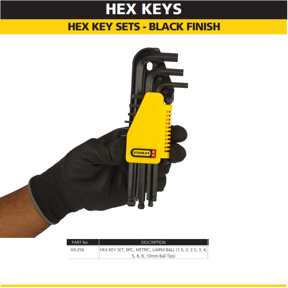 Stanley: Allen Hex Key Set - Black Finish