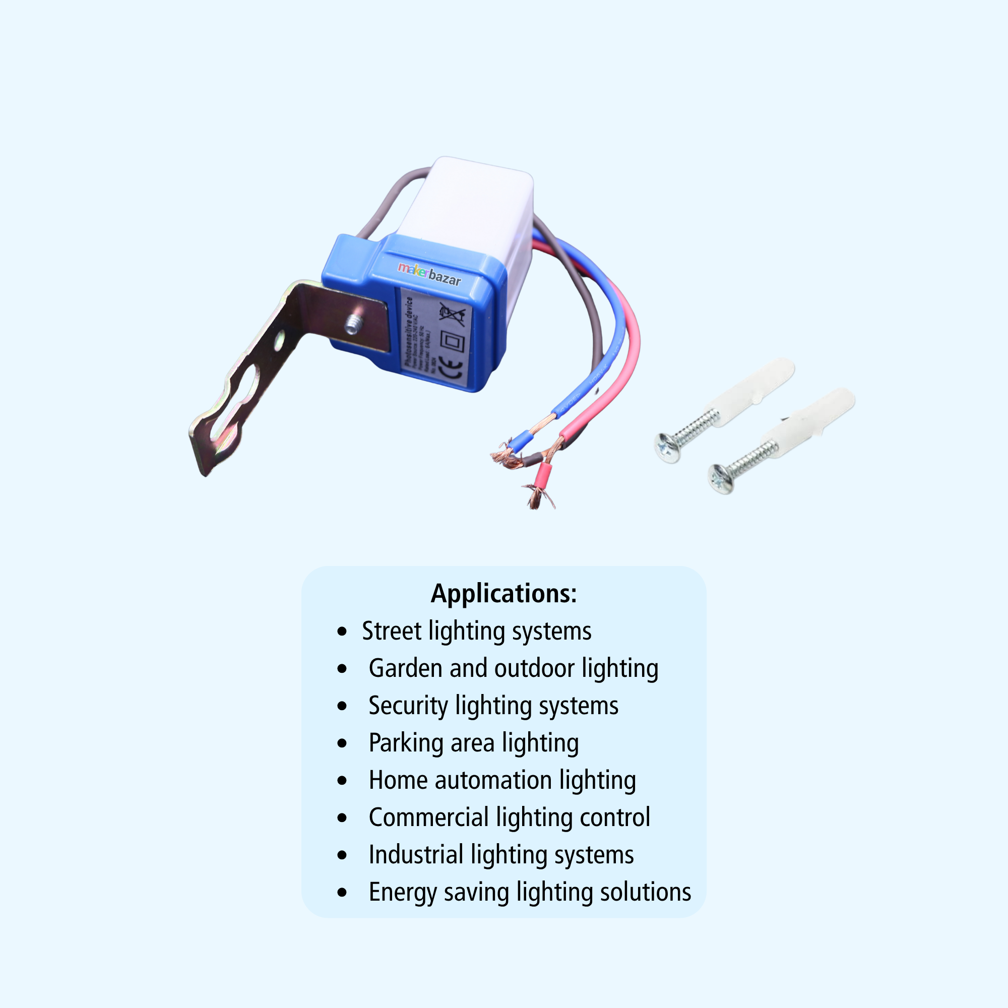 6A Day Night Photocell Sensor Switch 220V Automatic Street Light Control