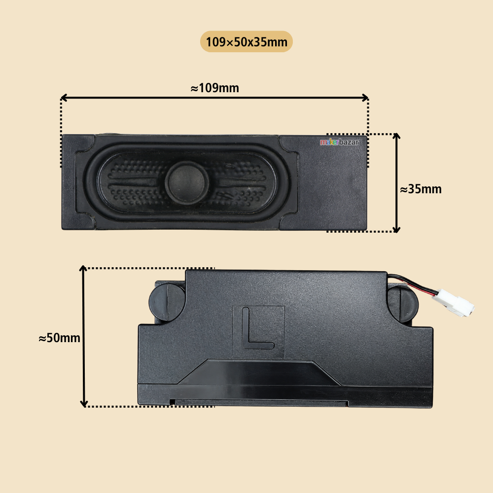 6Ω 10W LED/LCD/OLED LAPTOP & TV Speakers - REFURBISHED