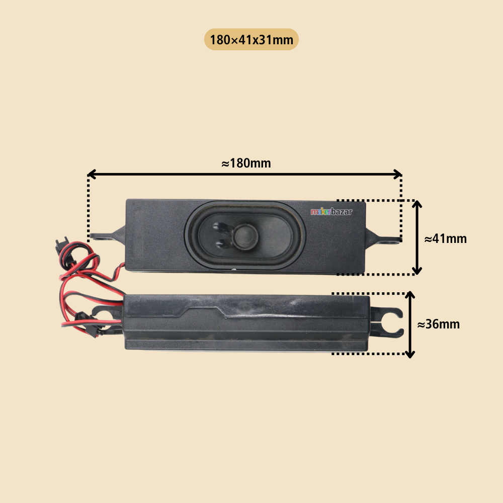 6Ω 12W LED/LCD/OLED Laptop & TV Speaker Pair [Refurbished]
