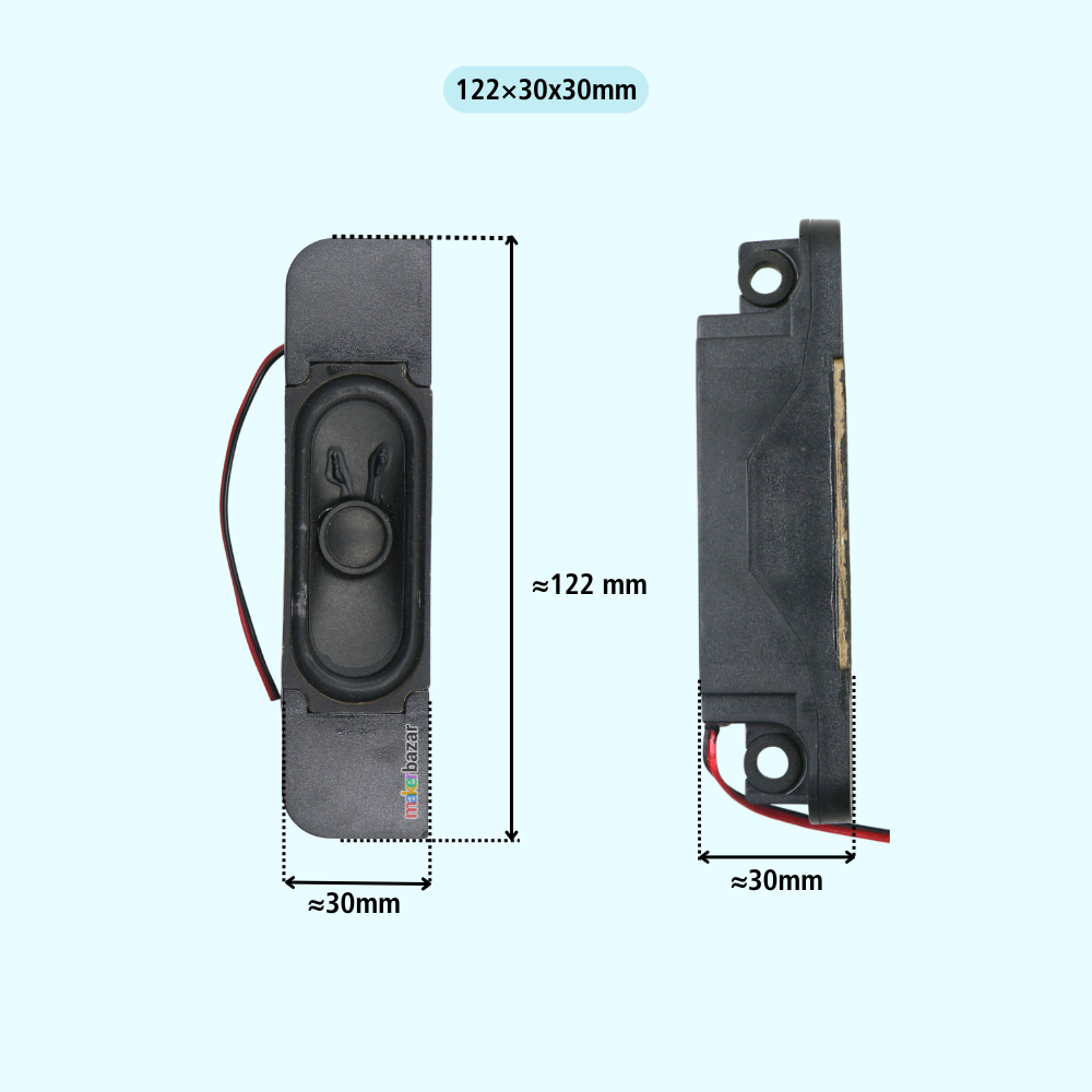 6Ω 12W LED/LCD/OLED Laptop & TV Speaker Pair [Refurbished]