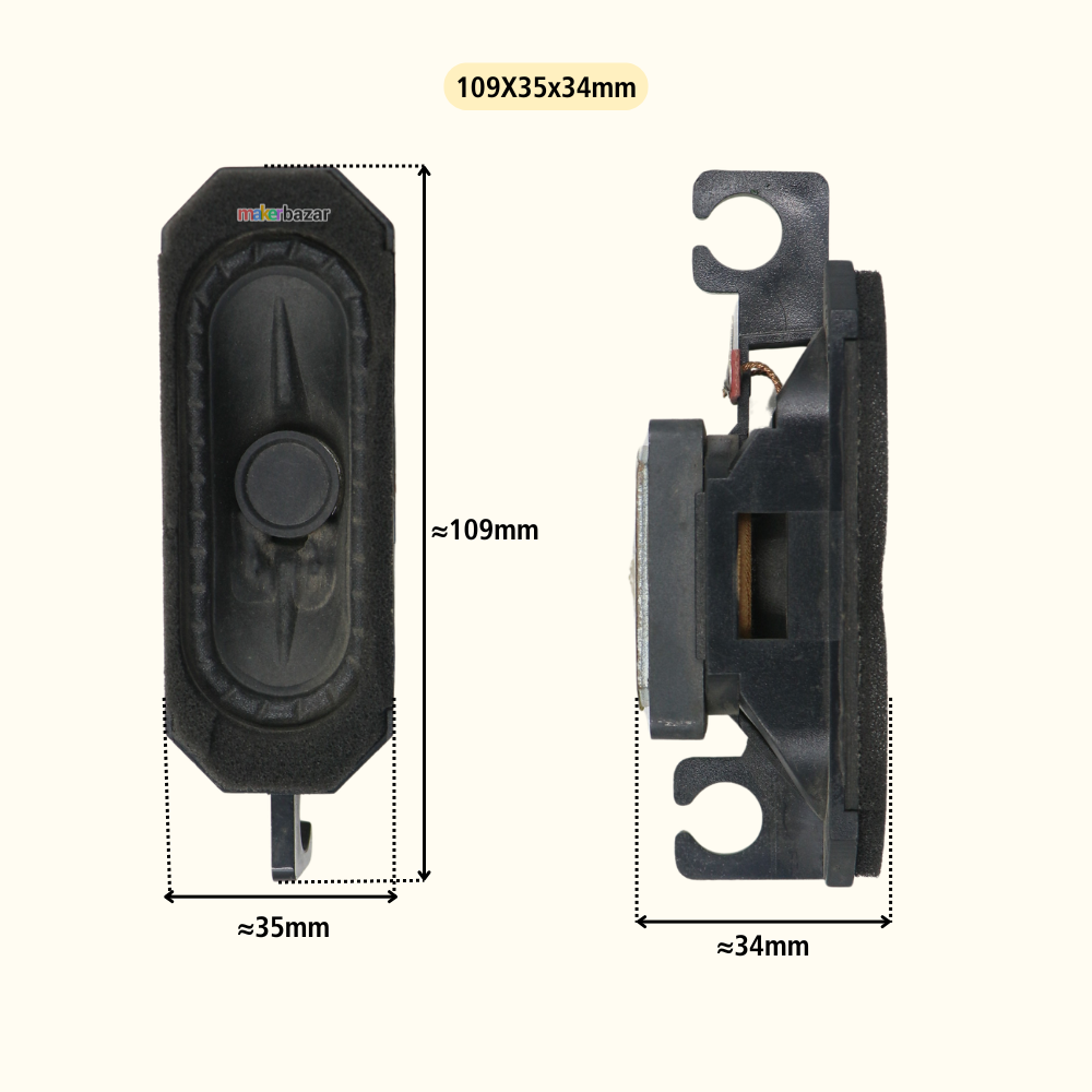 6Ω 12W LED/LCD/OLED Laptop & TV Speaker Pair [Refurbished]