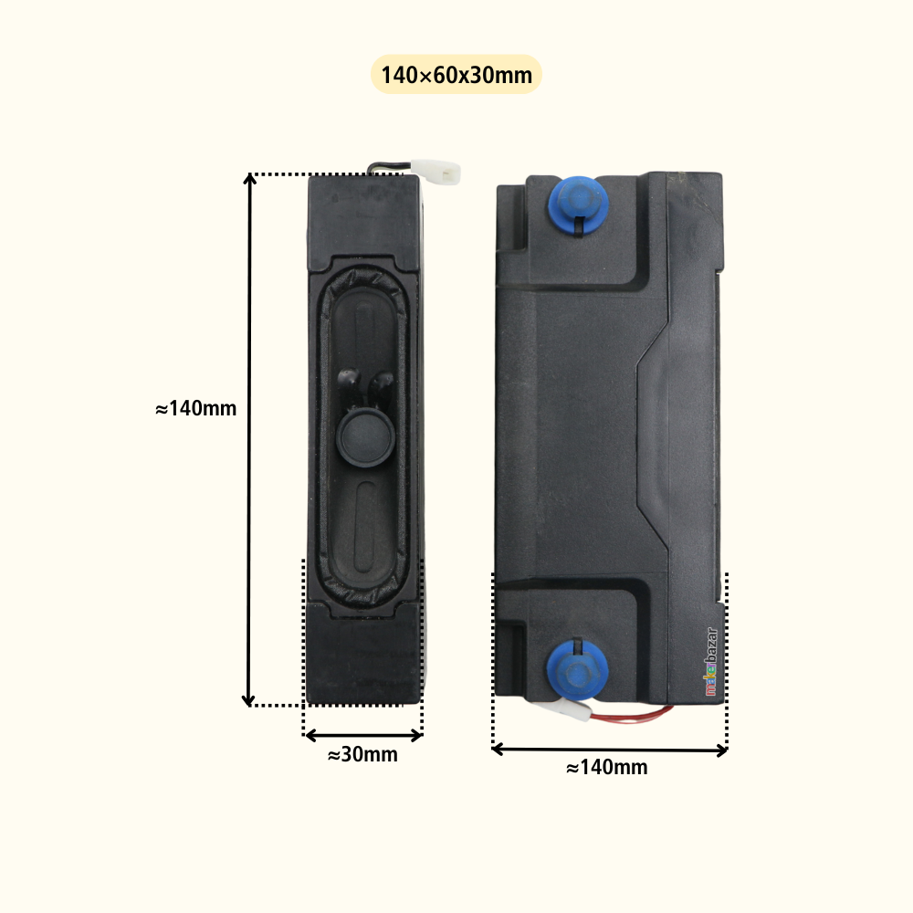 6Ω 12W LED/LCD/OLED Laptop & TV Speaker Pair [Refurbished]