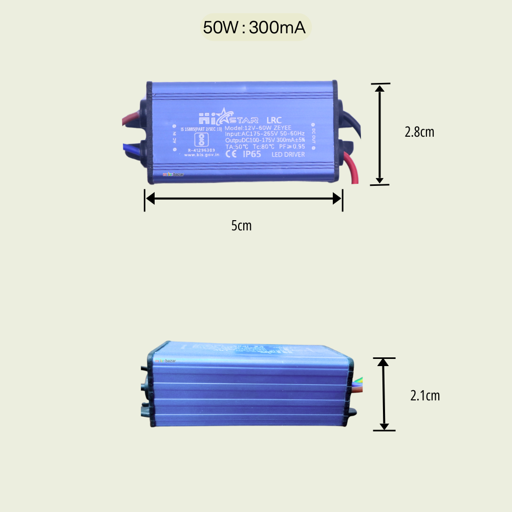 50w Led Modules 50W LED Driver – 1500mA (24–40V), 300mA (100–175V), 750mA (50–75V ...