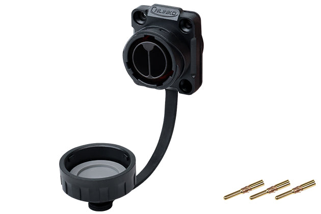CNLINKO YM20 2-Pins 20A 500V IP68 Waterproof Power Connector Socket