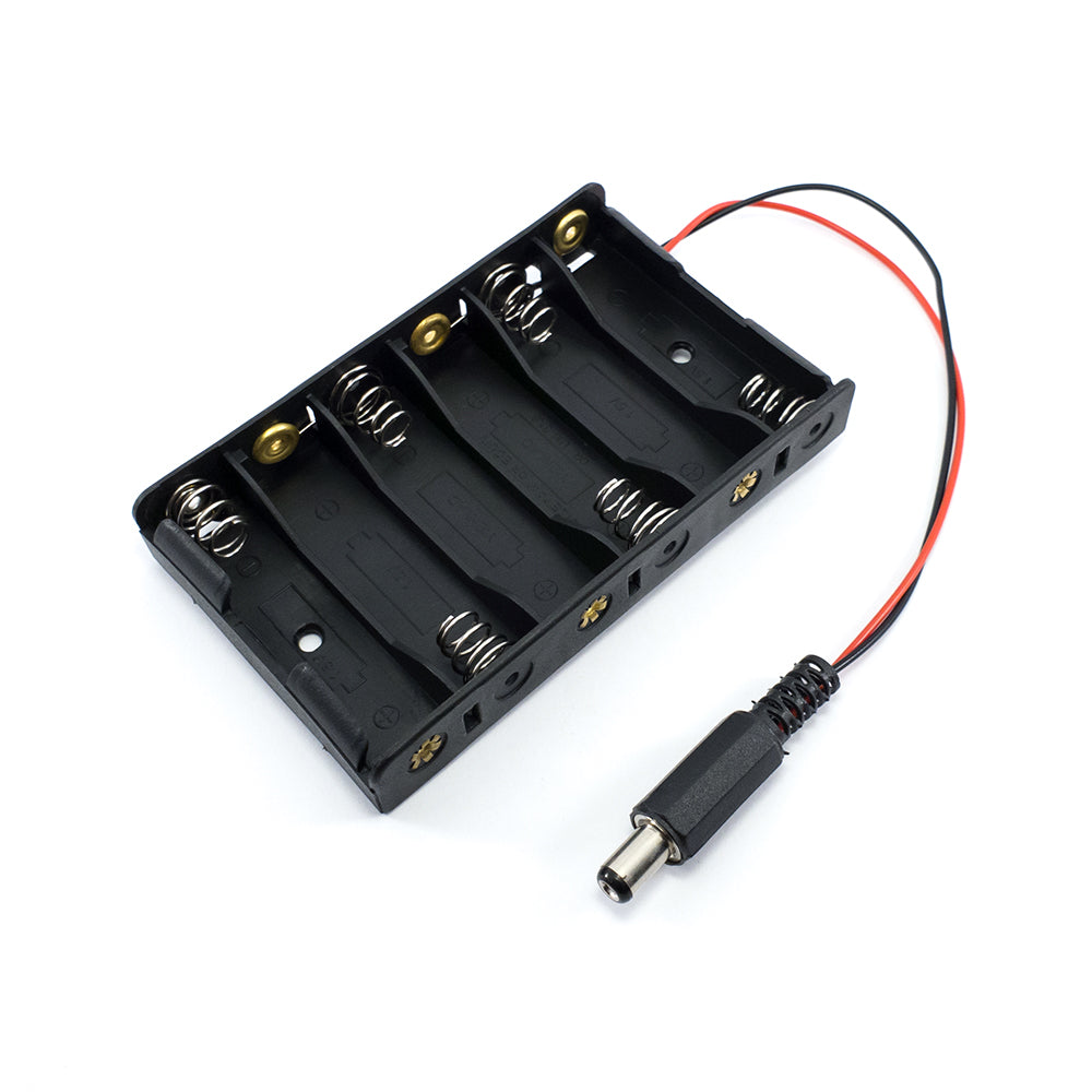 AA Cell Holder Open Plastic Case With Wire