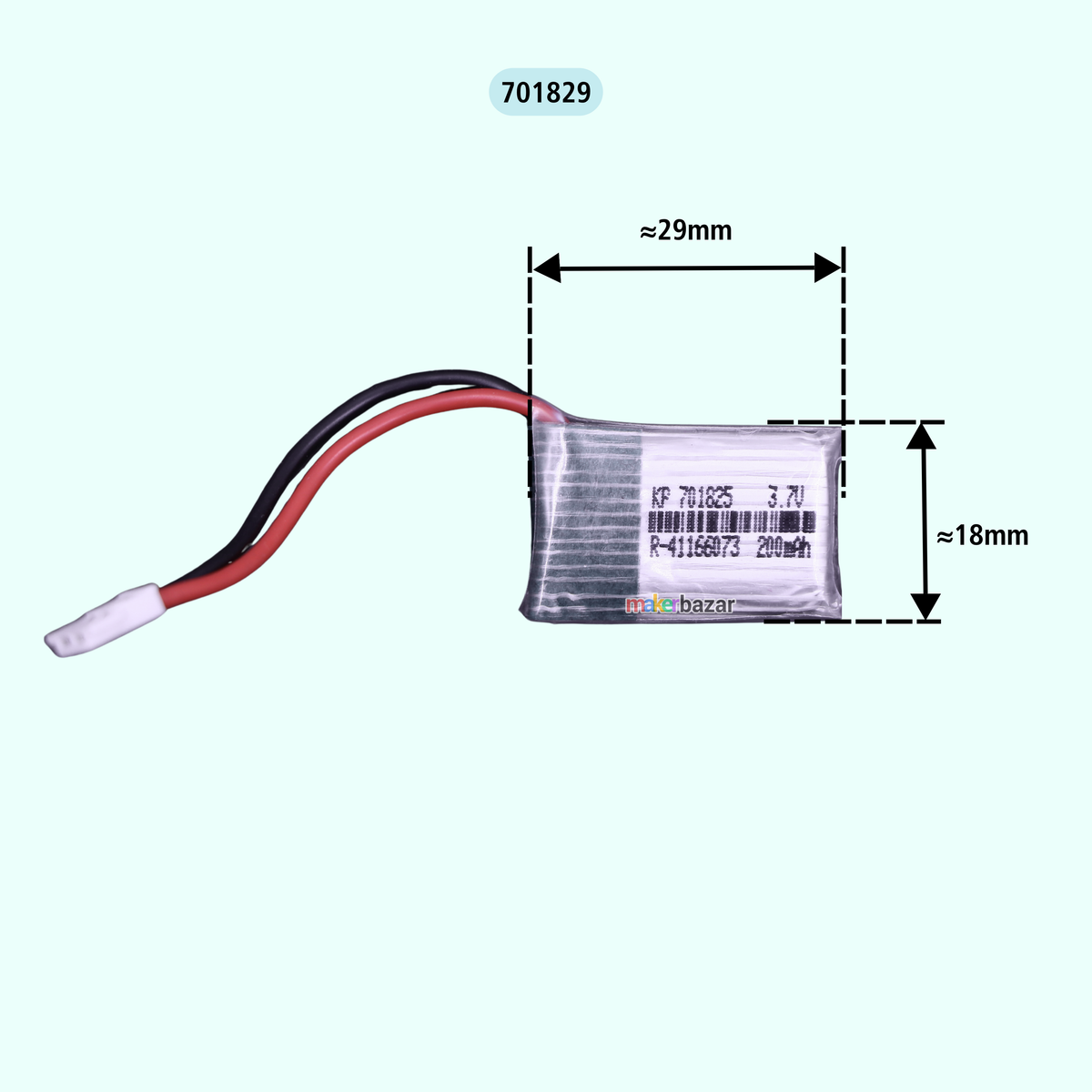 KP: Drone LiPo Batteries 3.7V Rechargeable Battery for Mini RC Aircraft, Quadcopters