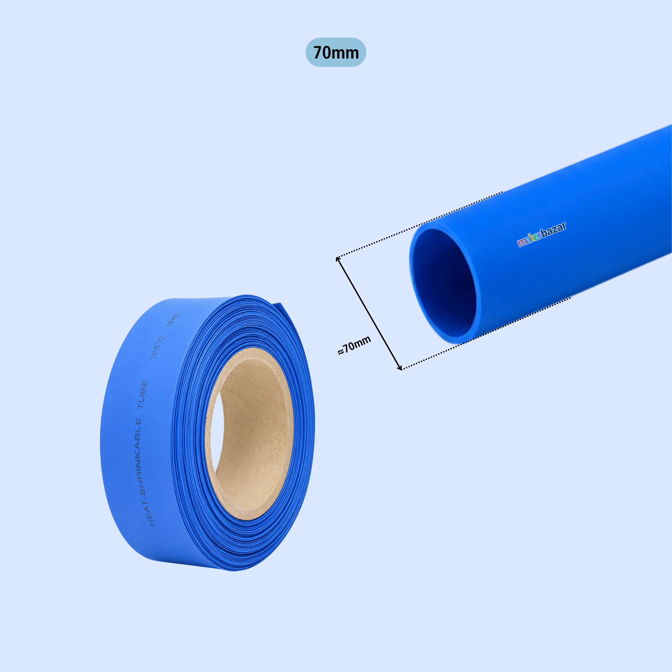 Blue Heat Shrink Sleeve Tube For Wire Protection