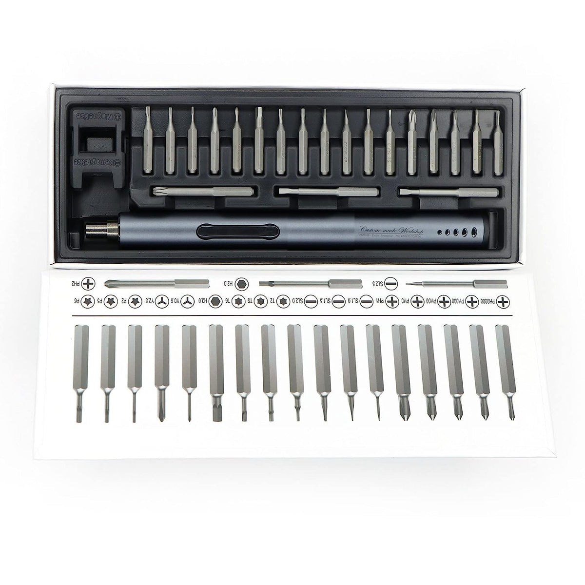 Mini Screw Drive System 20-in-1 Rechargeable Cordless Electric Mini Screwdriver Set