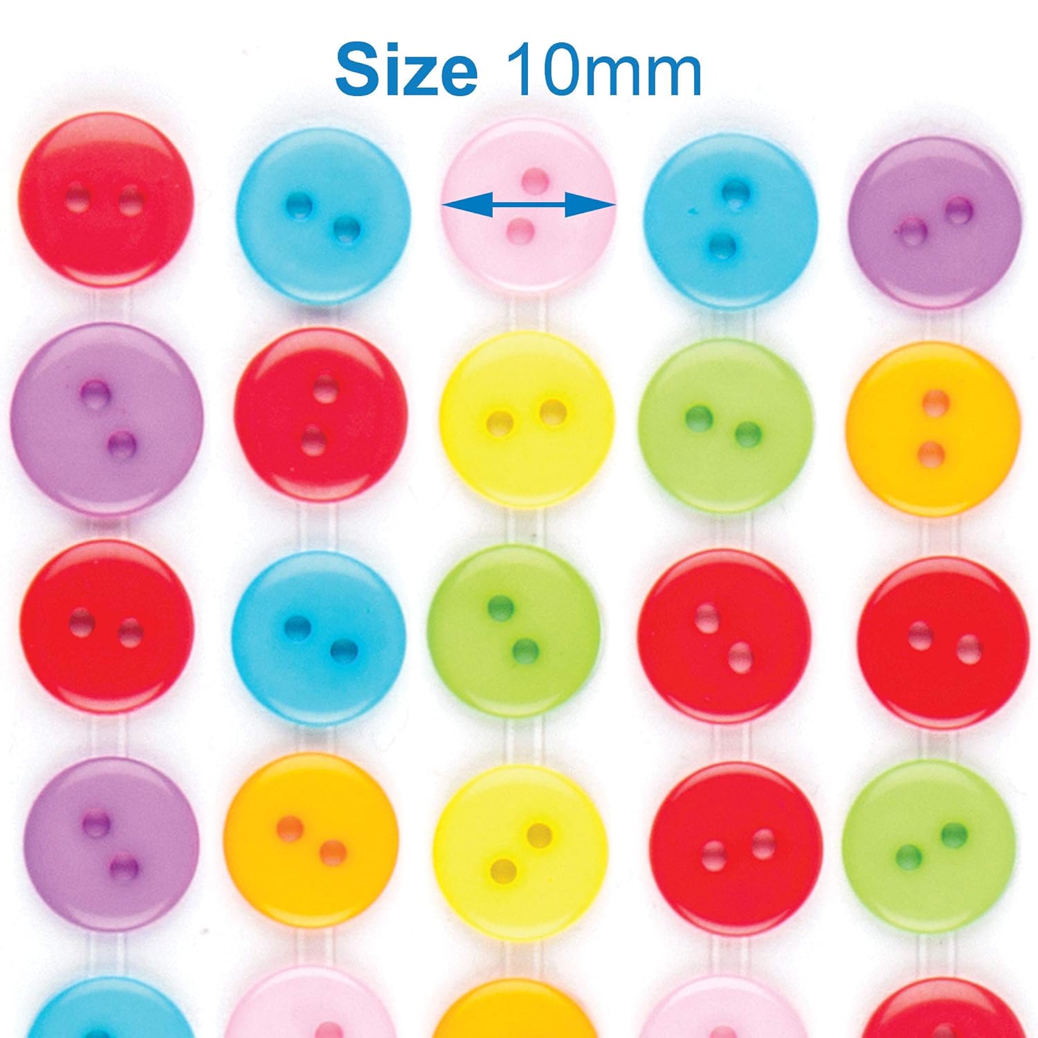 55pcs Assorted Self-Adhesive Buttons Sheet for DIY