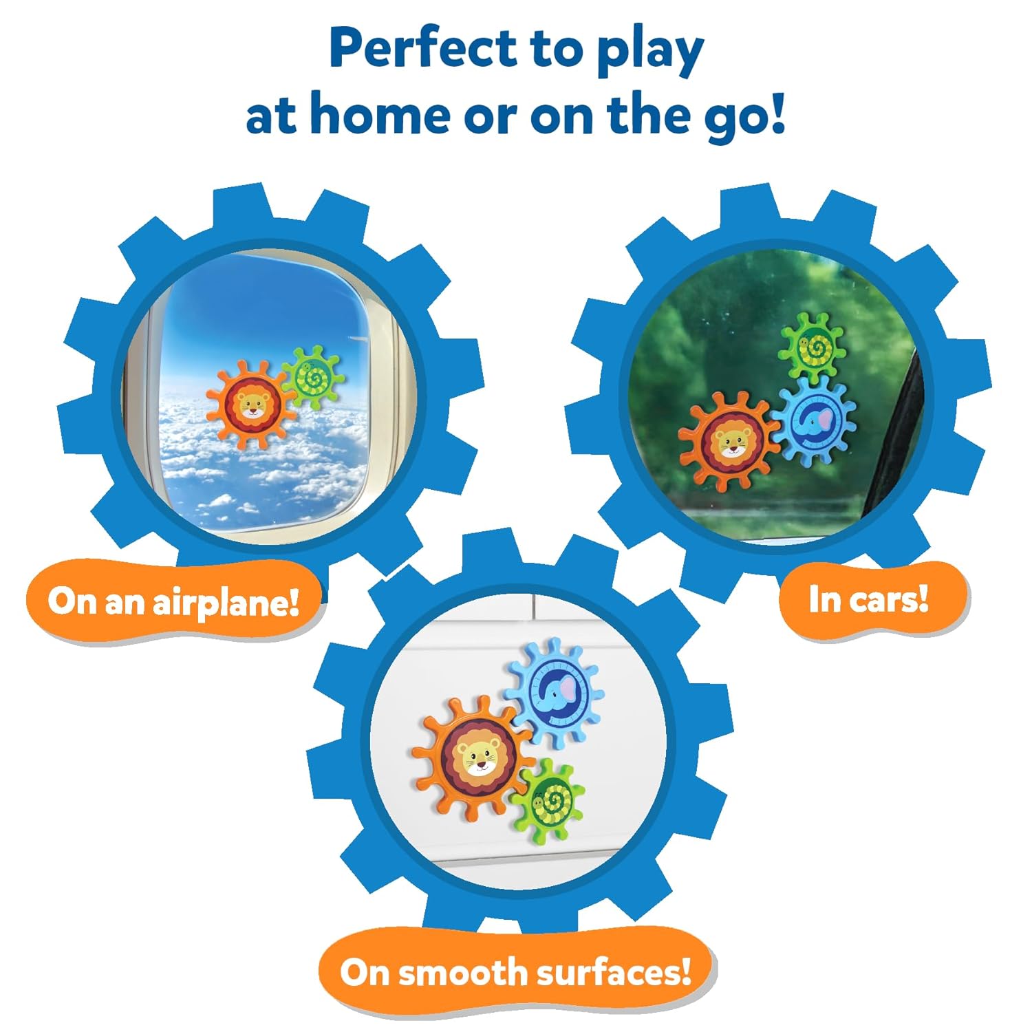 Interlocking Spinny Gear Sticky STEM Sensory Toy