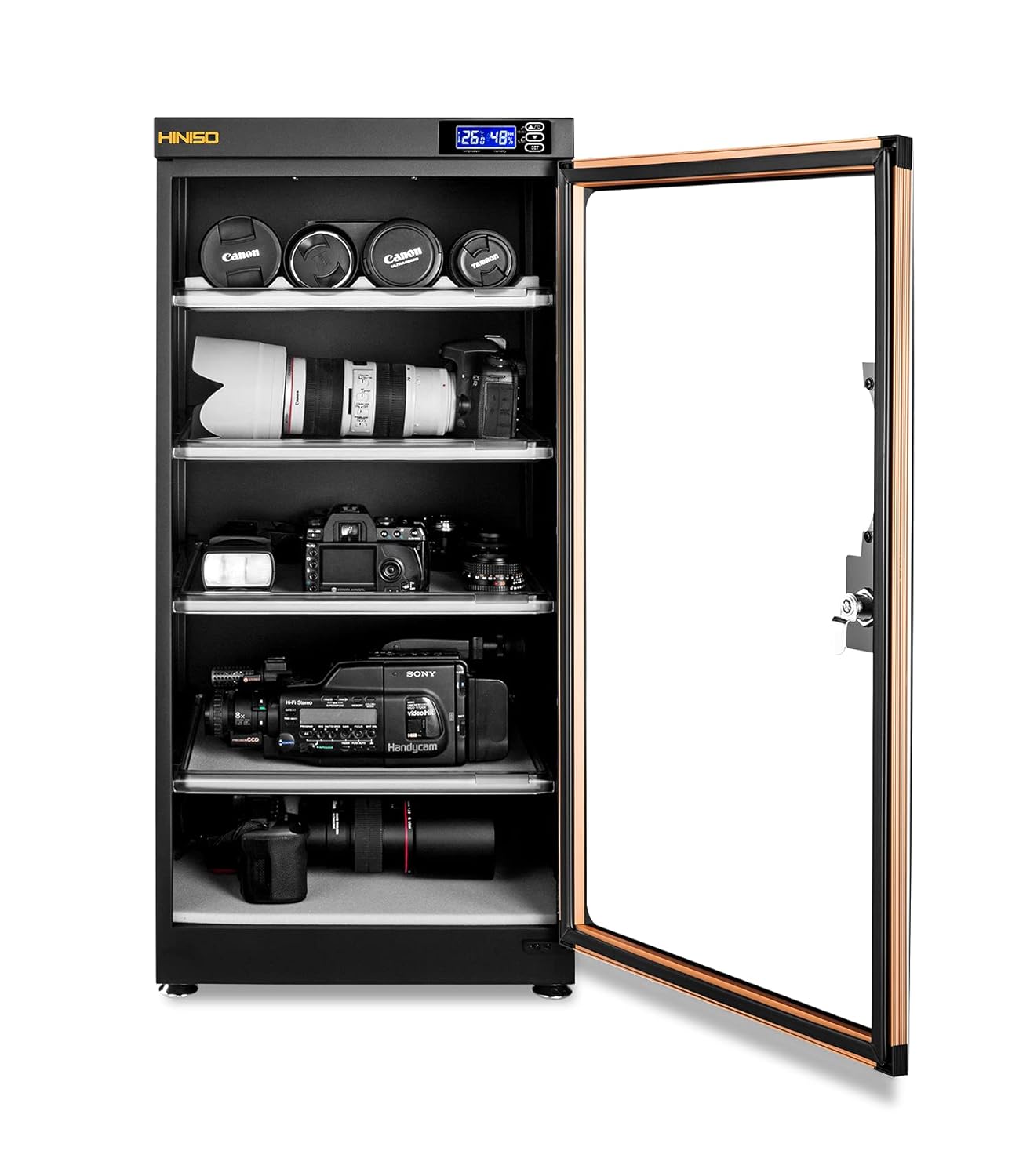 Hiniso AD-125S 139-Liters Electronic Dry Cabinet with Humidity Controller & Digital Display