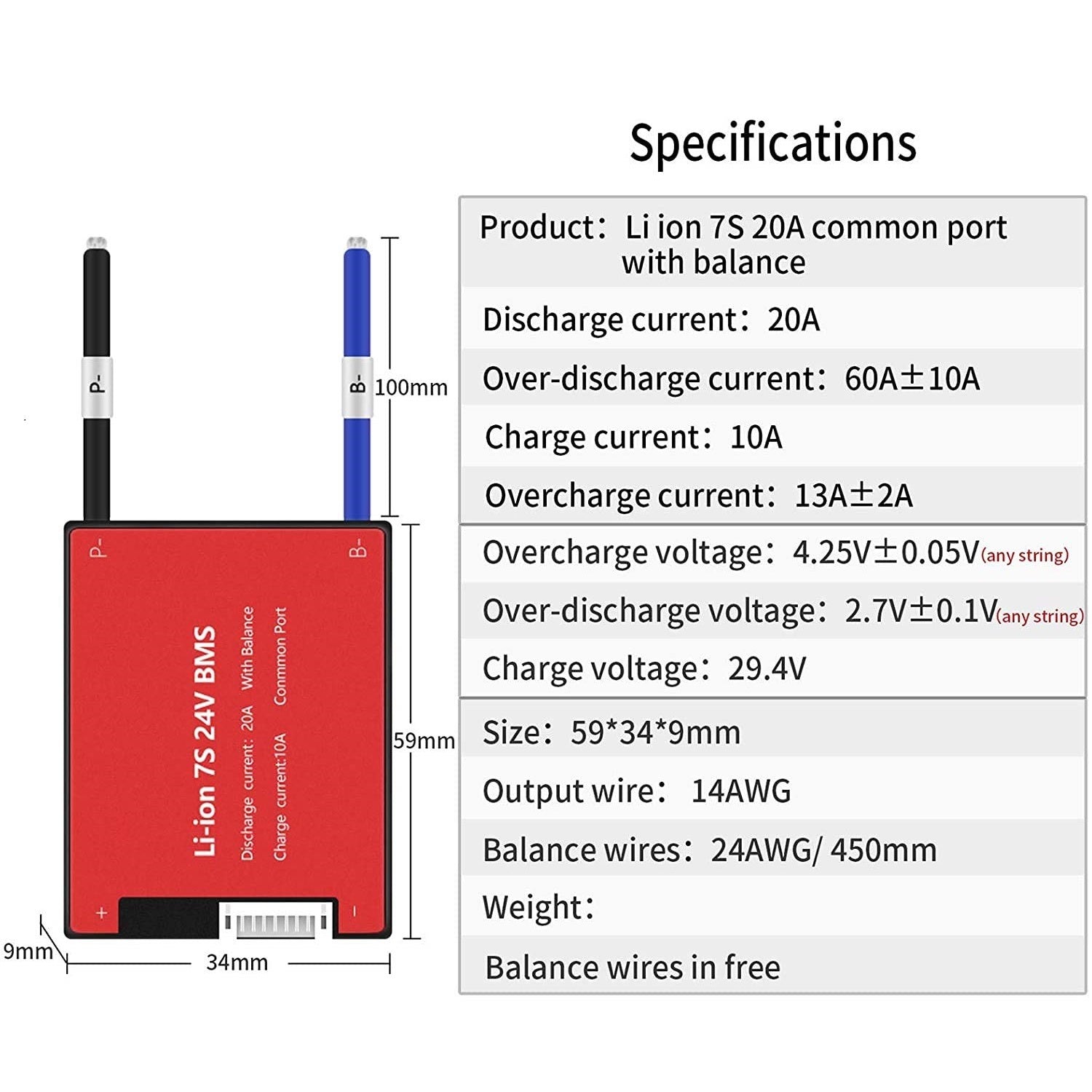 Daly: H-Series LiFePO4 BMS LFP Standard Battery Management System with Common Port