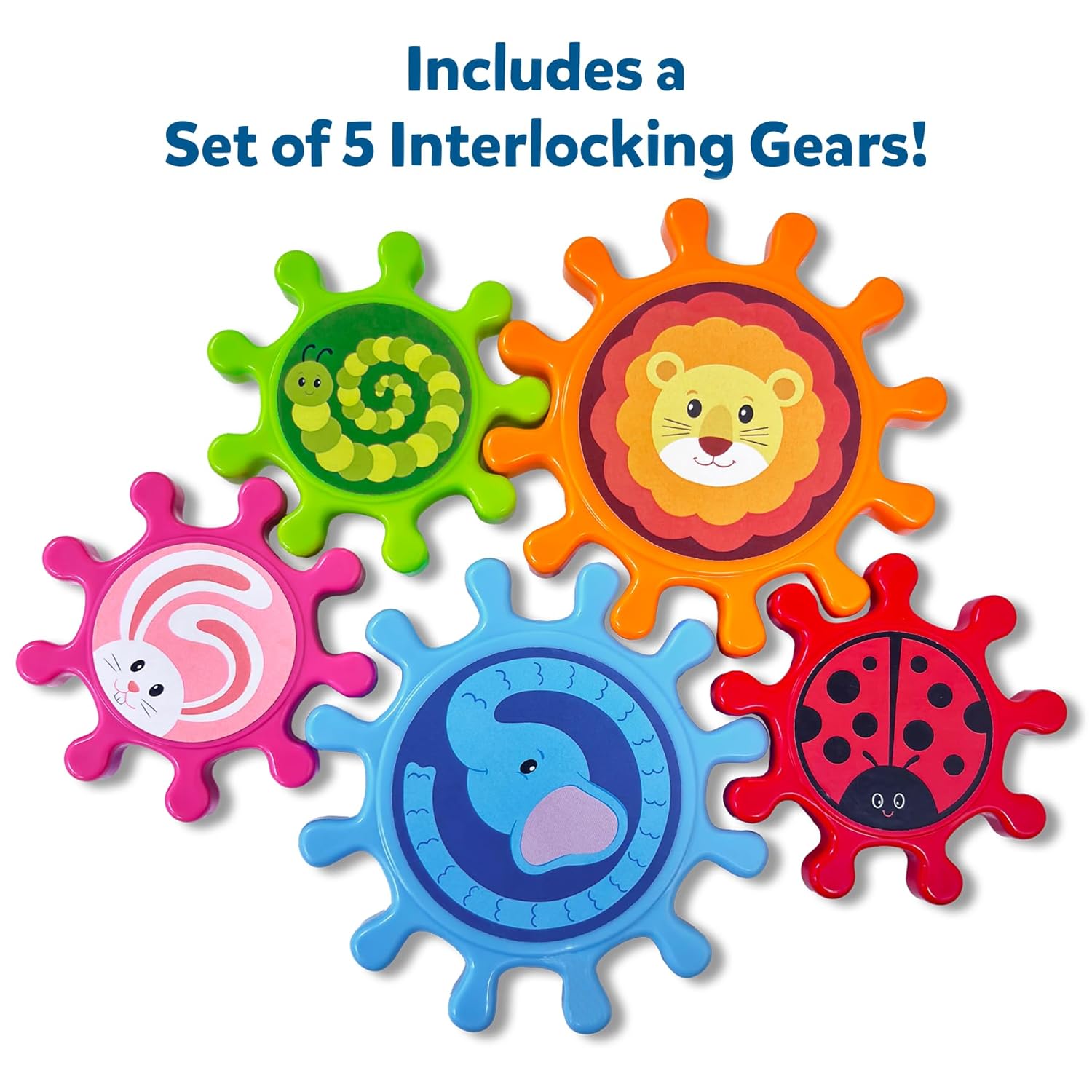 Interlocking Spinny Gear Sticky STEM Sensory Toy