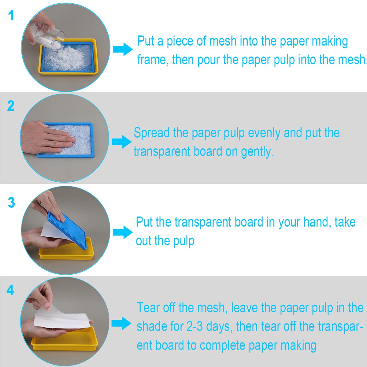 5x7in Handmade Paper Making Frame Kit [Plastic]