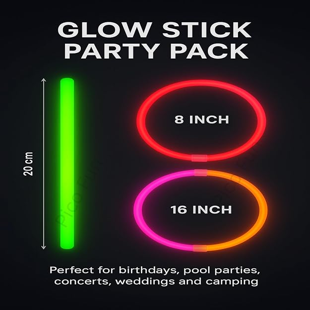 Glow In The Dark Sticks Light Up Bands