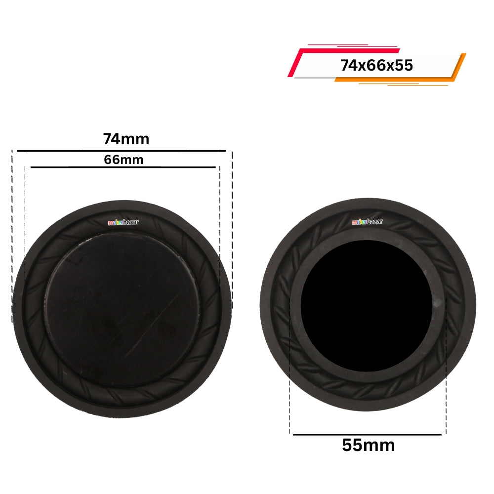 Rubber Passive Radiator Bass Vibration Plates Circle 74mm