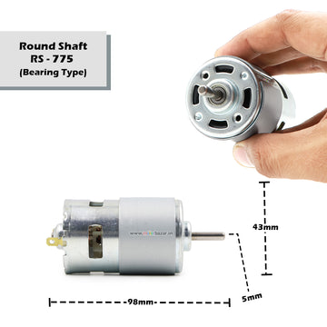 High-Performance DC Motor 12V for Robotics and DIY Projects