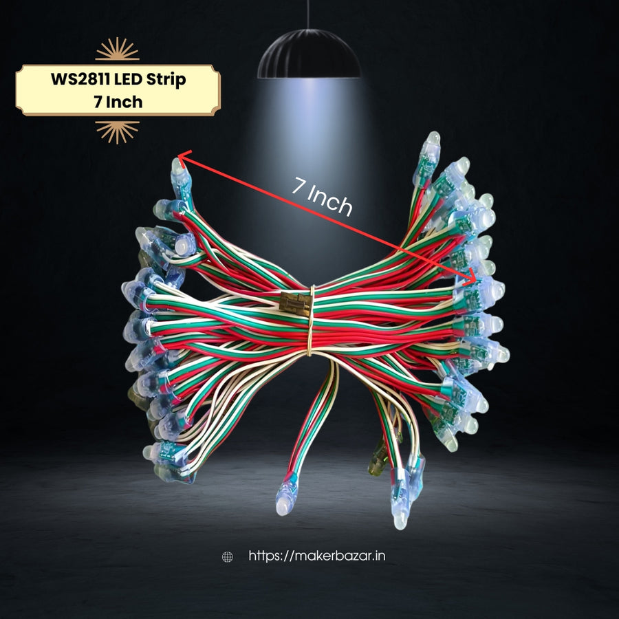 Buy WS2811 Neopixel RGB Waterproof LED Strip – 50 Addressable LEDs for ...
