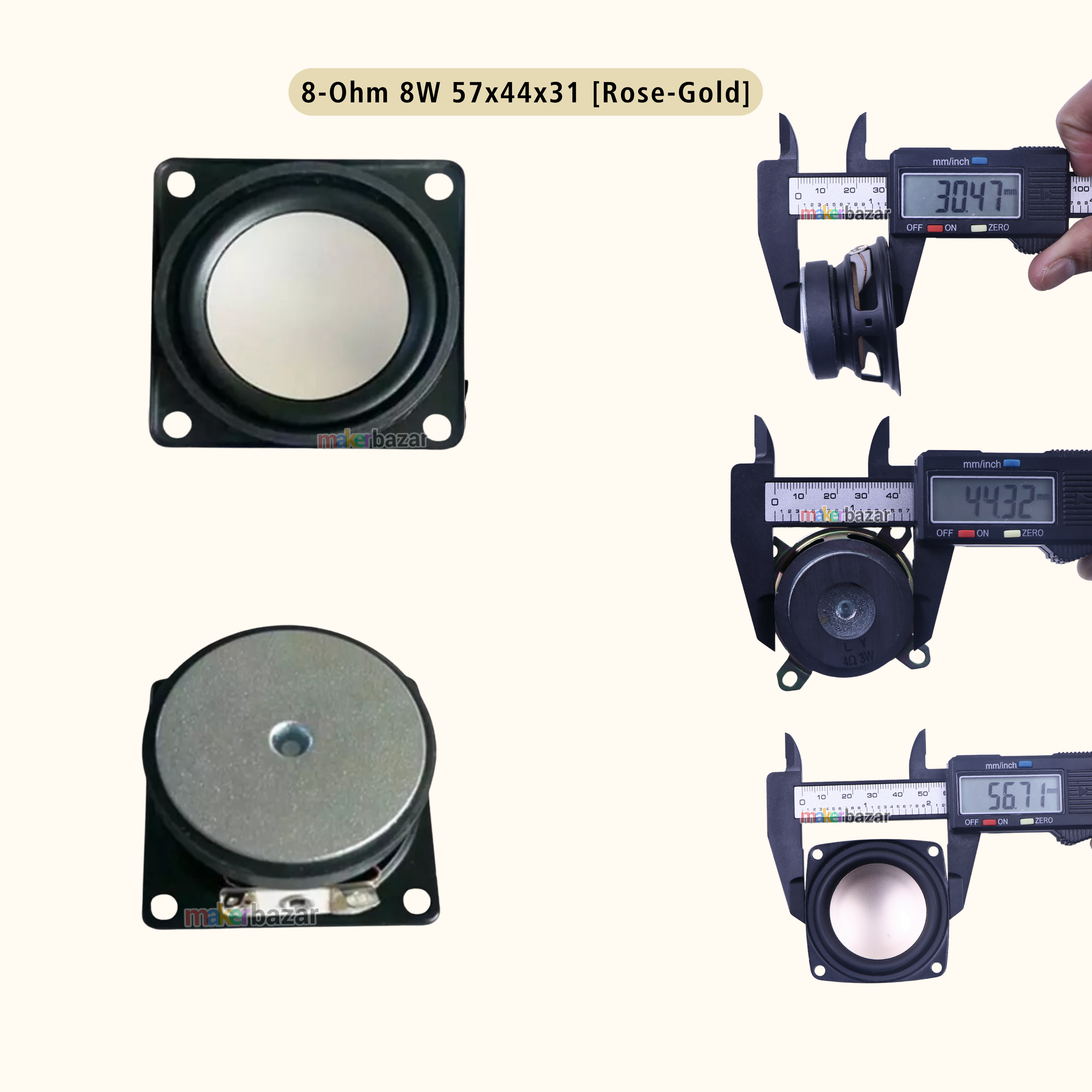 2.25Inch External Magnet Speaker With Frame