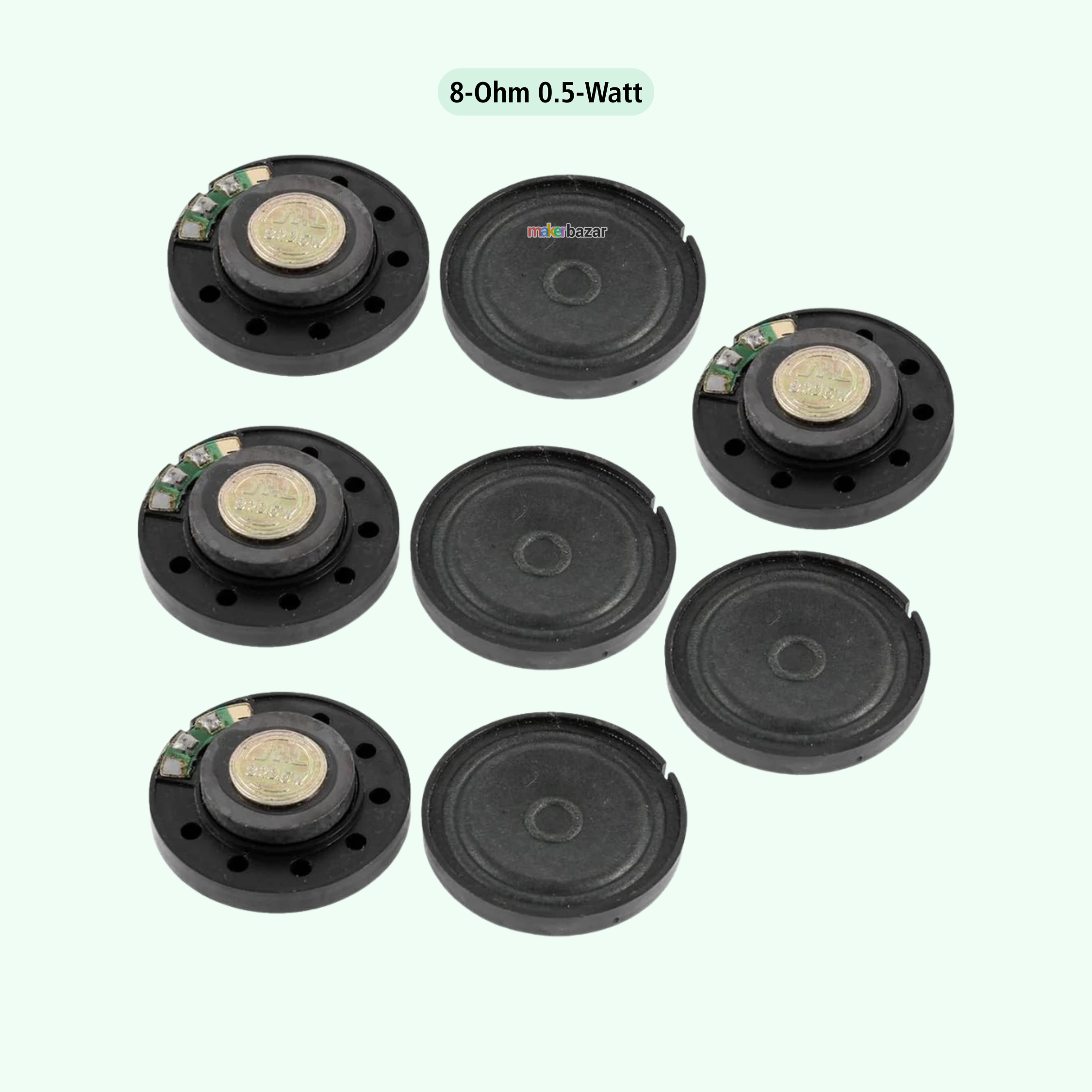 40mm Big Mylar Miniature Speaker Plastic Toy Speaker Green/Black