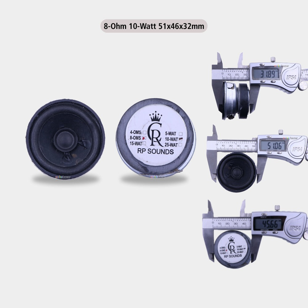 2Inch Mini External Magnet Speakers Metal Body [without Frame]