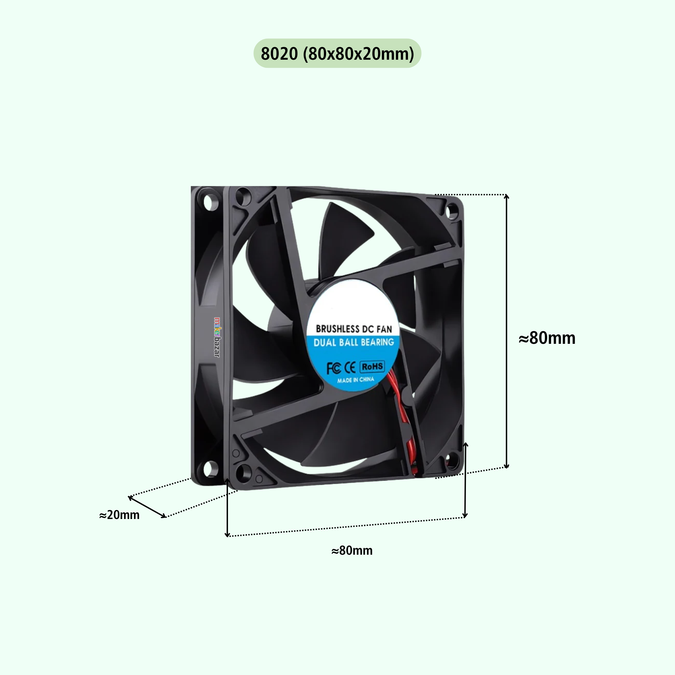 Generic: Axial DC Cooling Fan Blowers