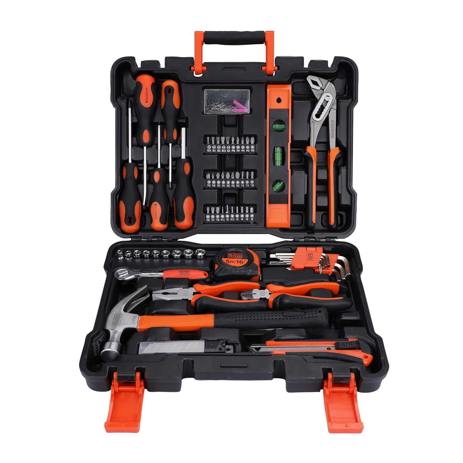 Black+Decker BMT154C Hand Tool Kit for Home & DIY Use (154-Piece)