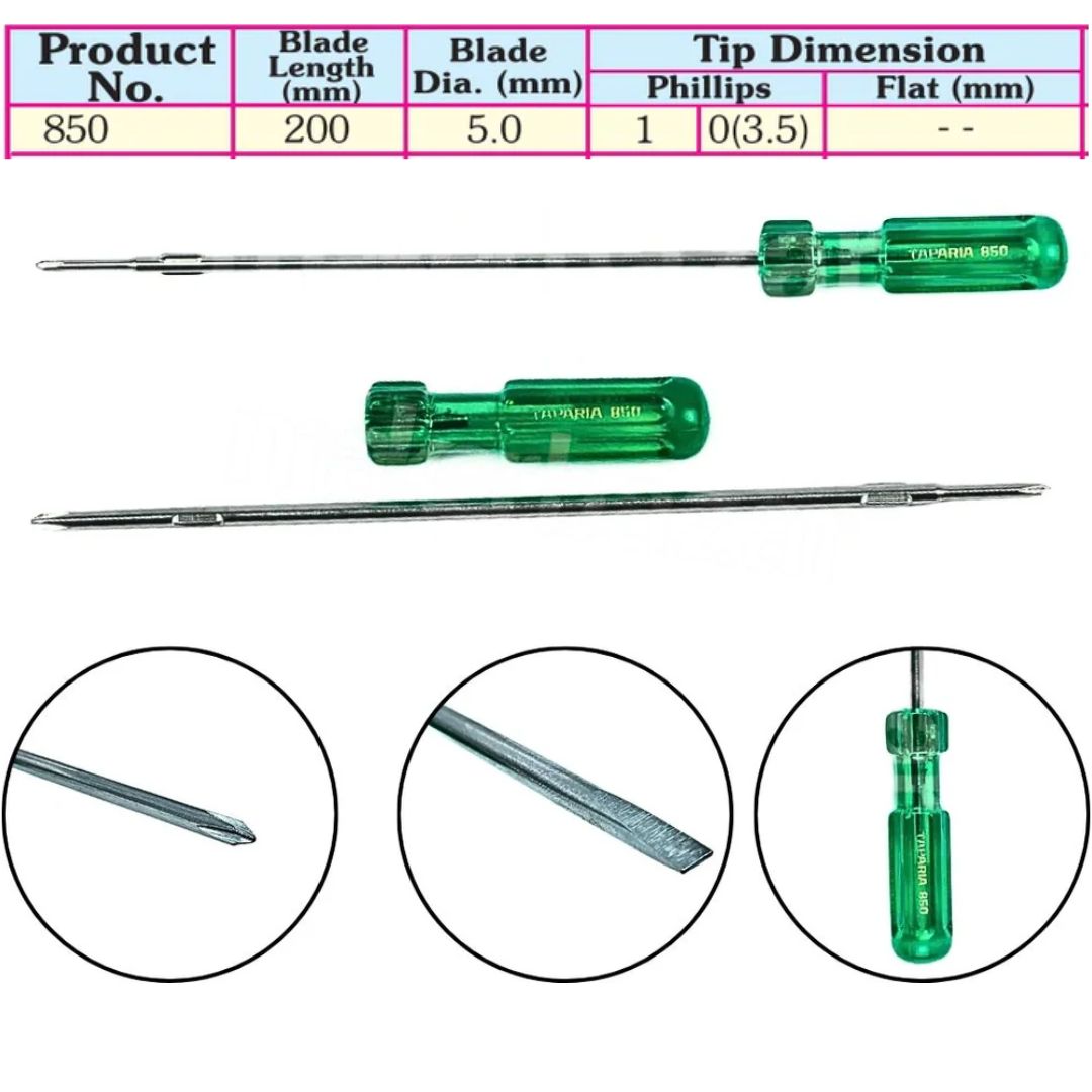 Taparia: Two In One Steel Screwdrivers