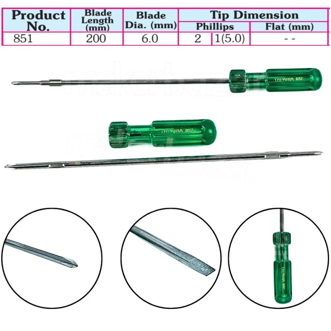 Taparia: Two In One Steel Screwdrivers