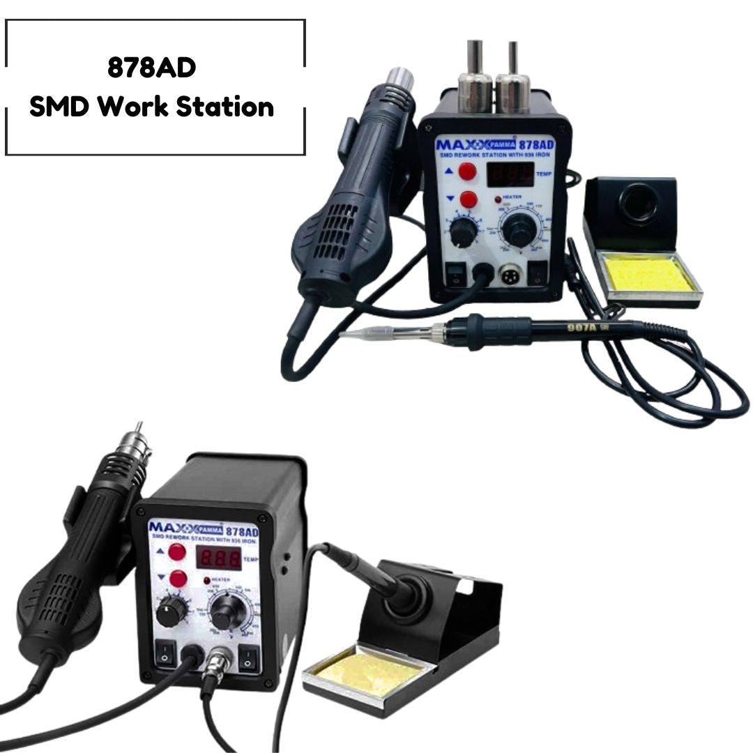 MAXX PAMMA 878 AD: 220W SMD Rework Station with 936 Iron (100°C-420°C)