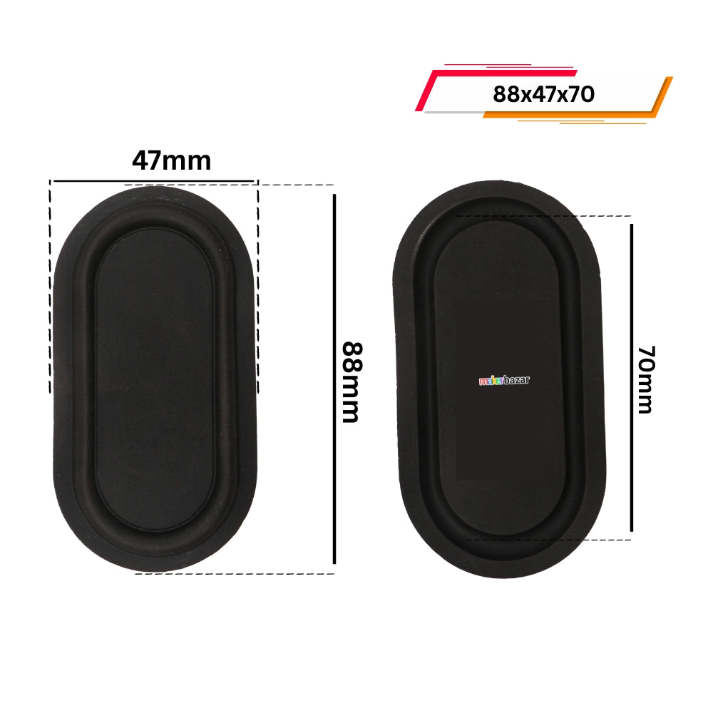 Rubber Passive Radiator Bass Vibration Plates
