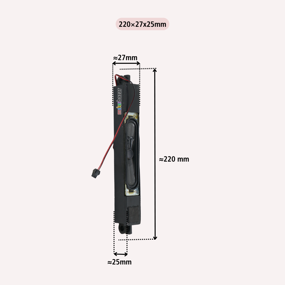 8Ω 10W LED/LCD/OLED Laptop & TV Speaker Pair [Refurbished]